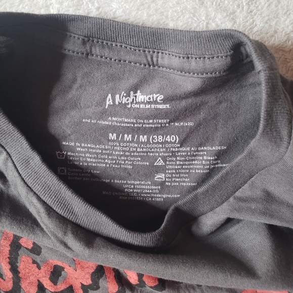 A Nightmare On Elm Street Shirt Mens Medium Freddy Krueger Horror Halloween … - Picture 2 of 3